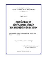 HỆ PHƯƠNG TRÌNH BẬC NHẤT HAI ẨN VỚI MÔ HÌNH HÓA TOÁN HỌC