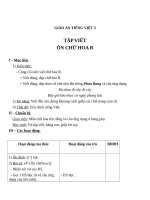 Giáo án Tiếng Việt 3 tuần 24 bài: Tập viết  Ôn chữ hoa: R