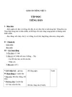 Giáo án Tiếng Việt 3 tuần 24 bài: Tập đọc  Tiếng đàn