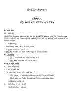 Giáo án Tiếng Việt 3 tuần 25 bài: Tập đọc  Hội đua voi ở Tây Nguyên