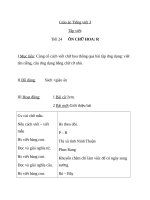 Giáo án Tiếng Việt 3 tuần 24 bài: Tập viết  Ôn chữ hoa: R