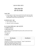 Giáo án Tiếng Việt 3 tuần 25 bài: Tập làm văn  Kể về lễ hội