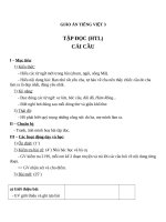 Giáo án Tiếng Việt 3 tuần 22 bài: Tập đọc  Cái cầu