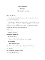 Giáo án Tiếng Việt 3 tuần 28 bài: Tập đọc  Cùng vui chơi