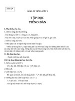 Giáo án Tiếng Việt 3 tuần 24 bài: Tập đọc  Tiếng đàn