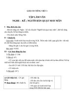 Giáo án Tiếng Việt 3 tuần 24 bài: Tập làm văn  Nghe  kể: Người bán quạt may mắn