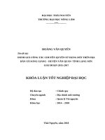 Đánh giá công tác chuyển quyền sử dụng đất trên địa bàn xã song giang   huyện văn quan   tỉnh lạng sơn giai đoạn 2015   2017 