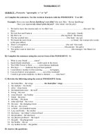 Bài tập về sở hữu cách  Possessive  “apostrophe –s“ or “of”