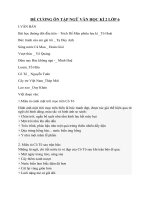 ĐỀ CƯƠNG ÔN TẬP NGỮ VĂN HỌC KÌ 2 LỚP 6