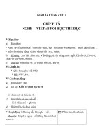 Giáo án Tiếng Việt 3 tuần 29 bài: Chính tả  Nghe  viết: Buổi học thể dục, viết tên người nước ngoài, phân biệt s, x; in, inh