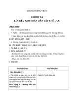 Giáo án Tiếng Việt 3 tuần 29 bài: Chính tả  Nghe  viết: Lời kêu gọi toàn dân tập thể dục