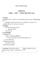 Giáo án Tiếng Việt 3 tuần 26 bài: Chính tả  Nghe  viết: Rước đèn ông sao, phân biệt r, d, gi; ên, ênh