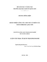 Luận văn thạc sỹ - Hoàn thiện công tác cho vay cá nhân của Vietcombank Lạng Sơn