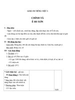 Giáo án Tiếng Việt 3 tuần 22 bài: Chính tả  Nghe  viết: Êđixơn, phân biệt tr, ch; dấu hỏi, dấu ngã