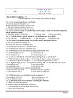 10 đề thi học kỳ 2 vật lý lớp 6 có đáp án 