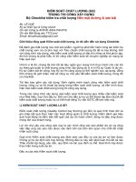 Checklist- Kiểm tra chất lượng Nền đường, mặt đường, sân bãi - LÊ HUỆ