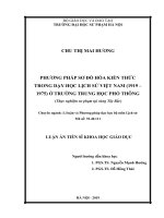 Phương pháp sơ đồ hóa kiến thức trong dạy học lịch sử việt nam (1919   1975) ở trường trung học phổ thông (thực nghiệm sư phạm tại vùng tây bắc )