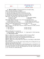 14 đề thi vật lý 6 học kỳ 2 có đáp án 