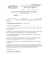 BÁO CÁO CHẤT LƯỢNG XÂY DỰNG CÔNG TRÌNH