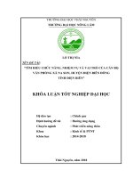 Tìm hiểu chức năng, nhiệm và vai trò của cán bộ văn phòng xã Na Son  huyện Điện Biên Đông  tỉnh Điện Biên (Khóa luận tốt nghiệp)