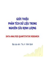 phân tích dữ liệu trong nghiên cứu định lượng