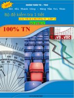 Bộ đề kiểm tra 1 tiết giải tích 12 chương 4 (số phức) có đáp án 