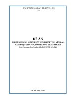 ĐỀ ÁN CHƯƠNG TRÌNH MỖI XÃ MỘT SẢN PHẨM TỈNH YÊN BÁI, GIAI ĐOẠN 2019-2020, ĐỊNH HƯỚNG ĐẾN NĂM 2030 One Commune One Product Yên Bái (OCOP-Yên Bái)