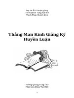 Thắng Man Kinh Giảng Ký Huyền Luận