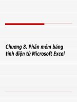 PHẦN MỀM BẢNG TÍNH ĐIỆN TỬ MICROSOFT EXCEL