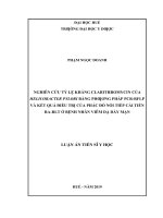 Nghiên cứu tỷ lệ kháng clarithromycin của h  pylori bằng phương pháp PCR RFLP và kết quả điều trị của phác đồ nối tiếp cải tiến RA RLT ở bệnh nhân viêm dạ dày mạn