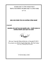 Chuyên đề NGHIÊN CỨU CHẾ TẠO PIN NHIÊN LIỆU – TRIỂN VỌNG XU HƯỚNG NHIÊN LIỆU SẠCH VÀ XANH