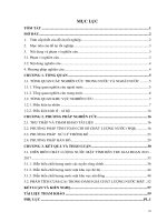 đánh giá diễn biến chất lượng nước mặt tỉnh bến tre 