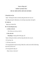 Giáo án Tiếng Việt 3 tuần 20 bài: Chính tả  Nghe  viết: Trên đường mòn Hồ Chí Minh, phân biệt s, x; uôt, uôc