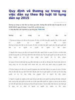 Quy định về đương sự trong vụ việc dân sự theo bộ luật tố tụng dân sự 2015