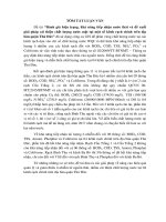đánh giá hiện trạng, khả năng tiếp nhận nước thải và đề xuất giải pháp cải thiện chất lượng nước mặt tại một số kênh rạch chính trên địa bàn quận thủ đức 