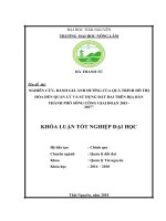 Nghiên cứu, đánh giá ảnh hưởng của quá trình đô thị hóa đến quản lý và sử dụng đất đai trên địa bàn thành phố sông công giai đoạn 2015   2017 