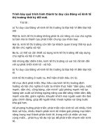 Trình bày quá trình hình thành tư duy của Đảng về kinh tế thị trường thời kỳ đổi mới