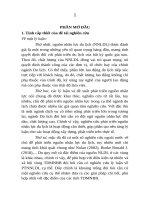 Phát triển nguồn nhân lực du lịch cho các tỉnh trung du, miền núi bắc bộ tt 