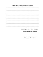 Đánh giá các yếu tố ảnh hưởng đến chất lượng nước ven biển khu vực thị trấn dương đông huyện phú quốc tỉnh kiên giang 