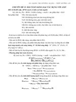 Lý thuyết và bài tập về Kim loại tác dụng với axit HNO3 H2SO4 đặc có đáp án