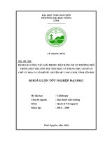 Đánh giá công tác giải phóng mặt bằng dự án trường phổ thông dân tộc bán trú tiểu học và trung học cơ sở xã chế cu nha và xã mồ   dề huyện mù cang chải   tỉnh yên bái 