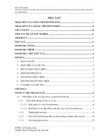 tính toán, thiết kế mô hình nuôi và thu hoạch tảo scenedesmus kết hợp với xử lý nước thải chăn nuôi sau hầm biogas 