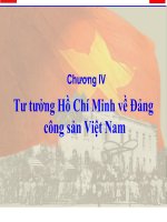 Chuong 4  Tư tưởng Hồ Chí Minh về Đảng công sản Việt Nam