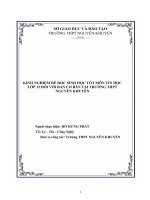 skkn kinh nghiệm để học sinh phát huy tính chủ động, sáng tạo trong hoạt động nhóm của môn tin học lớp 12 ban cơ bản tại trường thpt nguyễn khuyến