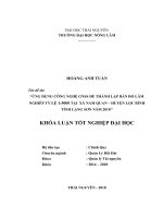 Ứng dụng công nghệ GNSS để thành lập bản đồ tỷ lệ 1 5000 lâm nghiệp tại xã nam quan   huyện lộc bình   tỉnh lạng sơn năm 2018 