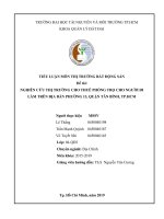 Tiểu luận thị trường bất động sản