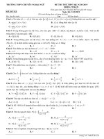 toanmath com   đề thi thử toán THPT QG 2019 trường THPT chuyên ngoại ngữ – hà nội 