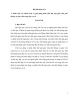 Bài tiểu luận số 1 Lớp chuẩn Chức danh GV THCS hạng 2