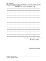 khảo sát và đánh giá hiện trạng quản lý bao bì đóng gói các hóa chất bảo vệ thực vật sau sử dụng tại huyện củ chi, thành phố hồ chí minh 