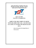 chiến lược phát triển sản phẩm nước hoa miss việt nam – sài gòn (n24) của công ty cổ phần mỹ phẩm sài gòn (scc) 